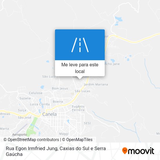 Rua Egon Irmfried Jung mapa