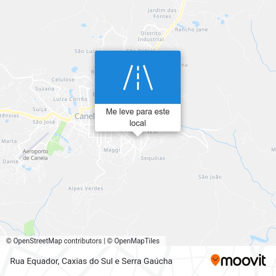 Rua Equador mapa