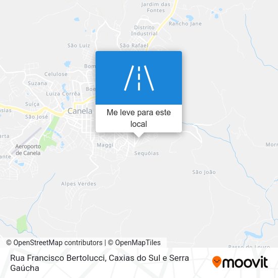 Rua Francisco Bertolucci mapa