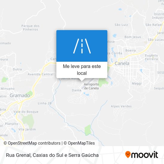 Rua Grenal mapa