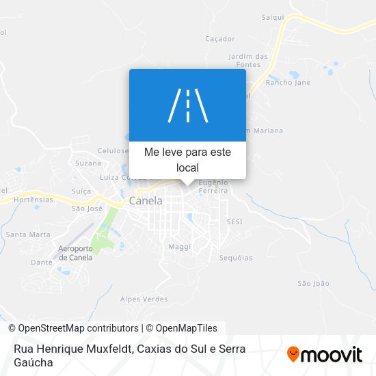Rua Henrique Muxfeldt mapa