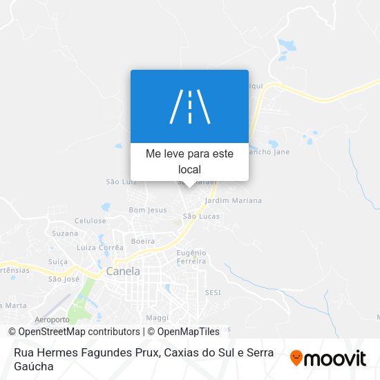 Rua Hermes Fagundes Prux mapa