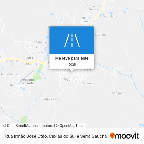 Rua Irmão José Otão mapa
