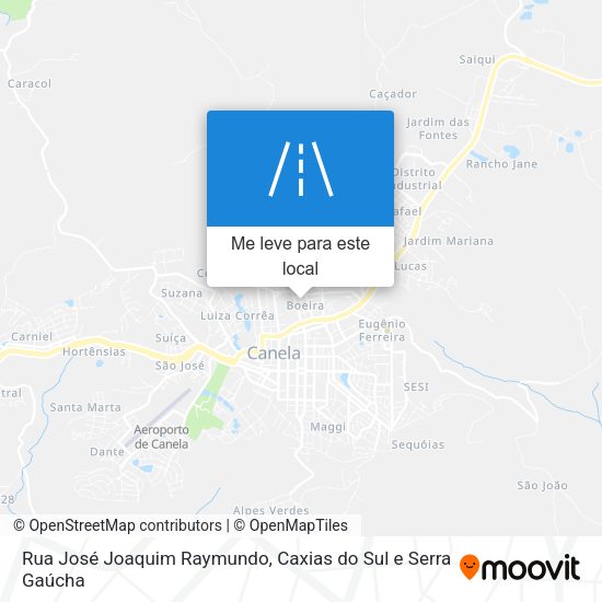 Rua José Joaquim Raymundo mapa