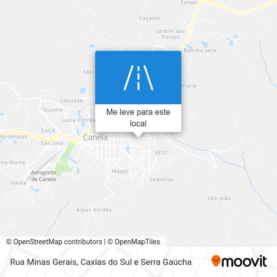 Rua Minas Gerais mapa