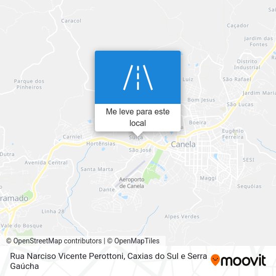 Rua Narciso Vicente Perottoni mapa