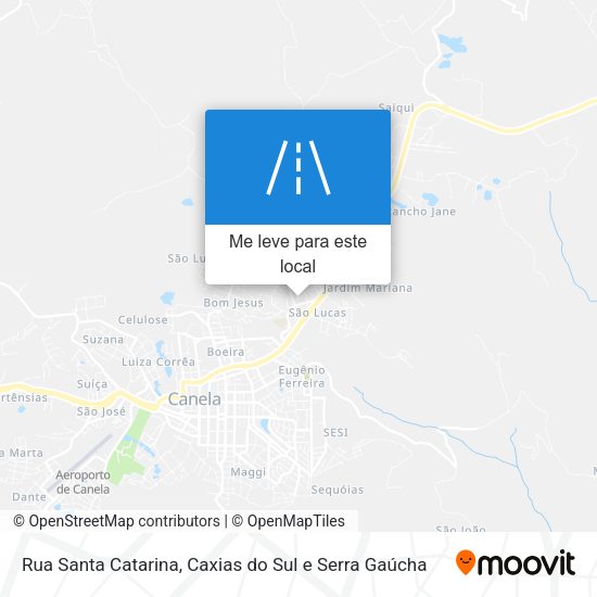 Rua Santa Catarina mapa