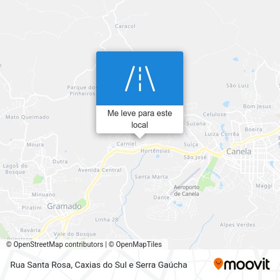 Rua Santa Rosa mapa
