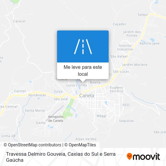 Travessa Delmiro Gouveia mapa