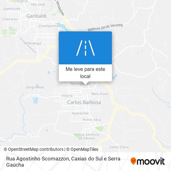 Rua Agostinho Scomazzon mapa