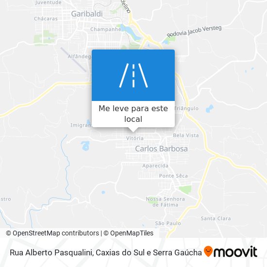 Rua Alberto Pasqualini mapa