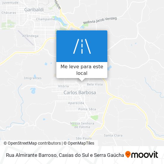 Rua Almirante Barroso mapa