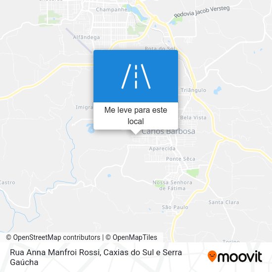 Rua Anna Manfroi Rossi mapa