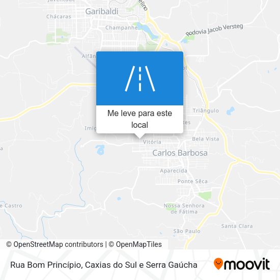 Rua Bom Princípio mapa