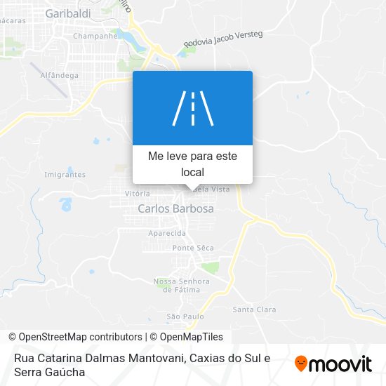 Rua Catarina Dalmas Mantovani mapa