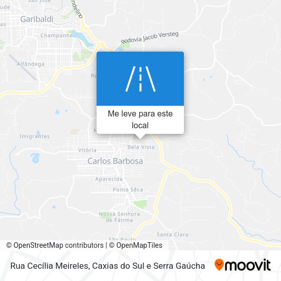 Rua Cecília Meireles mapa