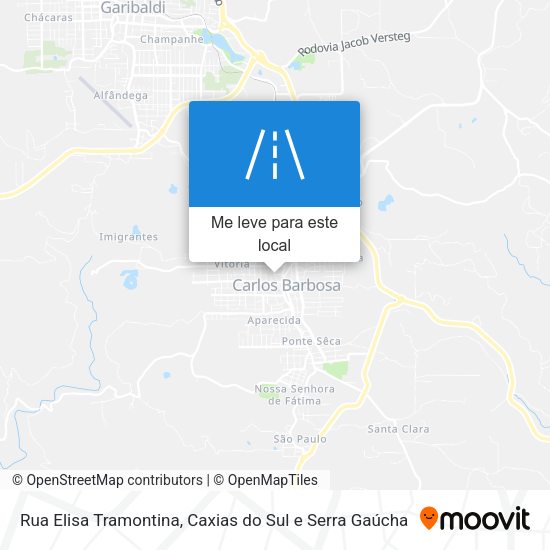 Rua Elisa Tramontina mapa