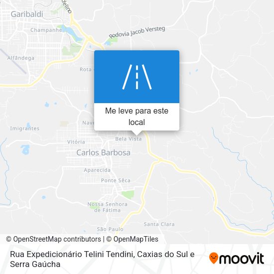 Rua Expedicionário Telini Tendini mapa