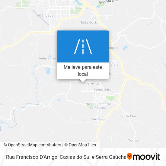 Rua Francisco D'Arrigo mapa