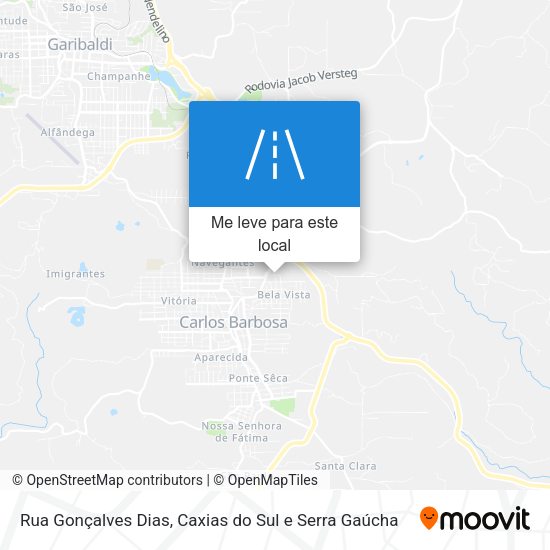 Rua Gonçalves Dias mapa