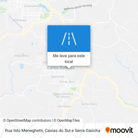 Rua Ildo Meneghetti mapa