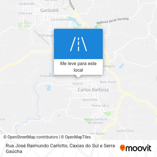 Rua José Raimundo Carlotto mapa