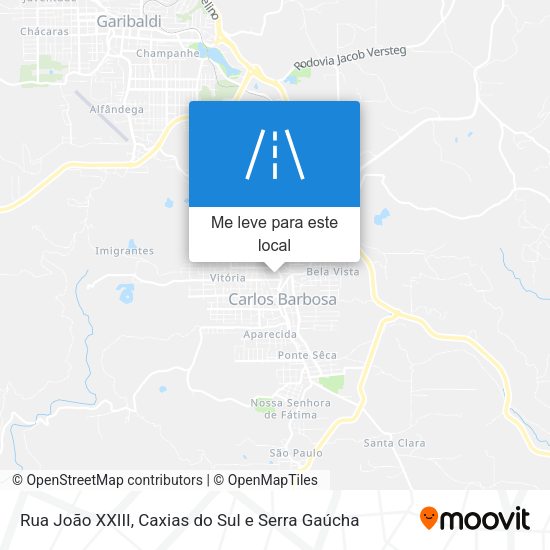 Rua João XXIII mapa
