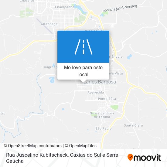 Rua Juscelino Kubitscheck mapa