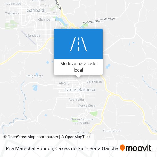 Rua Marechal Rondon mapa