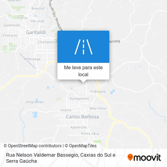 Rua Nelson Valdemar Bassegio mapa