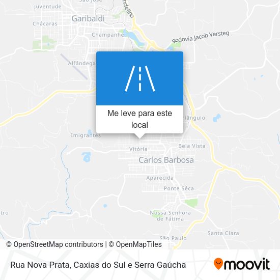 Rua Nova Prata mapa