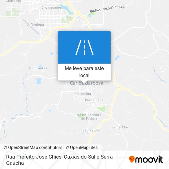 Rua Prefeito José Chies mapa