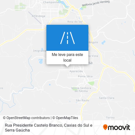 Rua Presidente Castelo Branco mapa