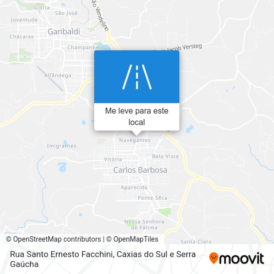 Rua Santo Ernesto Facchini mapa
