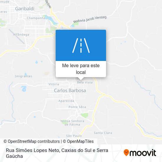 Rua Simões Lopes Neto mapa