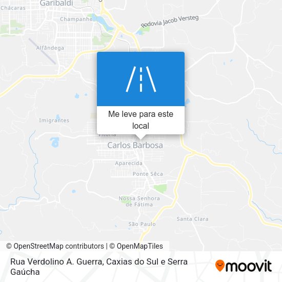 Rua Verdolino A. Guerra mapa