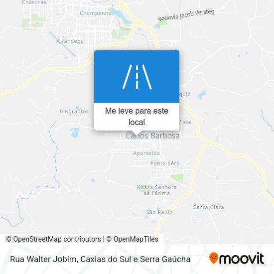 Rua Walter Jobim mapa