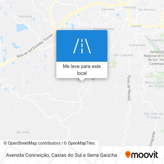 Avenida Conceição mapa