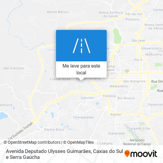 Avenida Deputado Ulysses Guimarães mapa