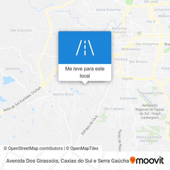 Avenida Dos Girassóis mapa