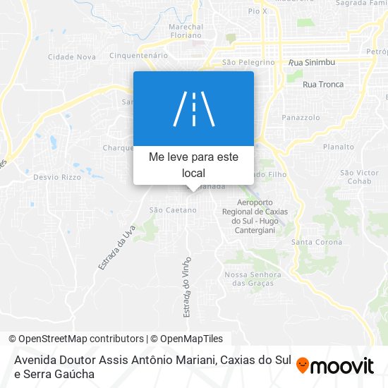 Avenida Doutor Assis Antônio Mariani mapa