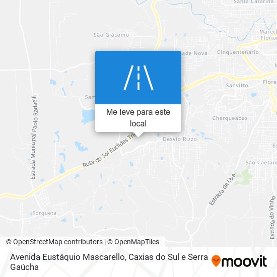 Avenida Eustáquio Mascarello mapa