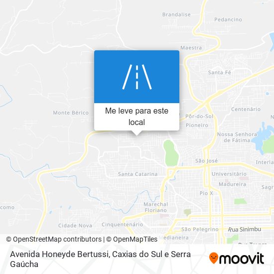 Avenida Honeyde Bertussi mapa