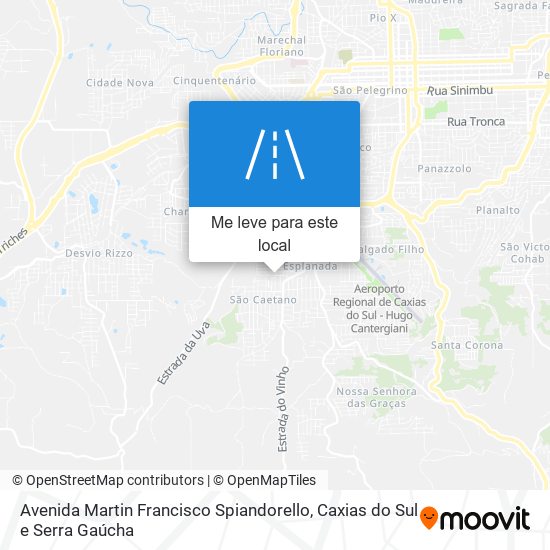 Avenida Martin Francisco Spiandorello mapa