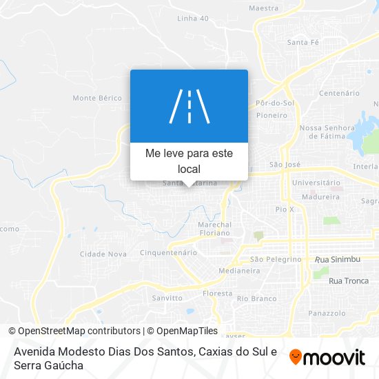 Avenida Modesto Dias Dos Santos mapa