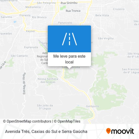 Avenida Três mapa