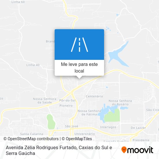 Avenida Zélia Rodrigues Furtado mapa