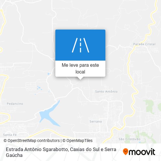 Estrada Antônio Sgarabotto mapa