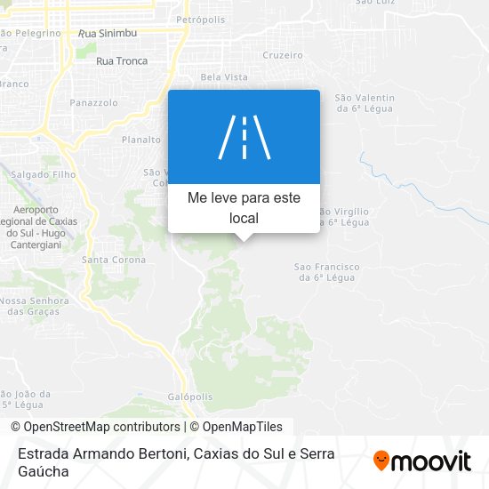 Estrada Armando Bertoni mapa