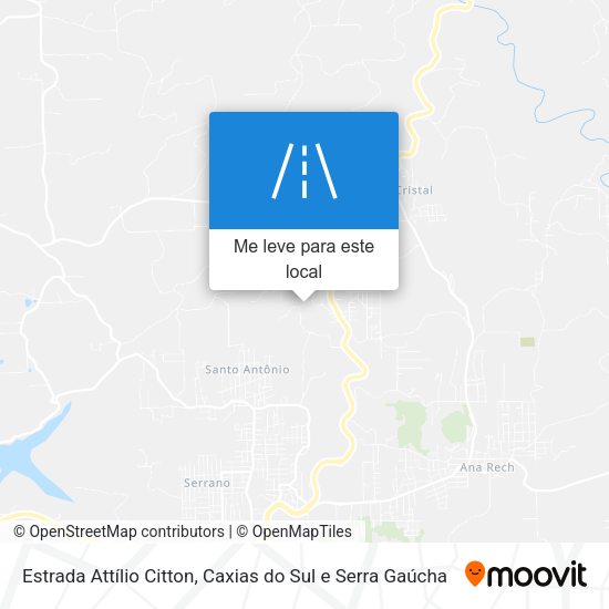 Estrada Attílio Citton mapa